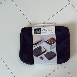 Open Story Purple Packing Cube Set 3 NWT